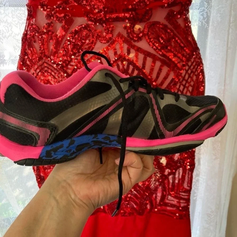 Ryka Black, Grey and Pink Stylish Women's Athletic Shoes 9